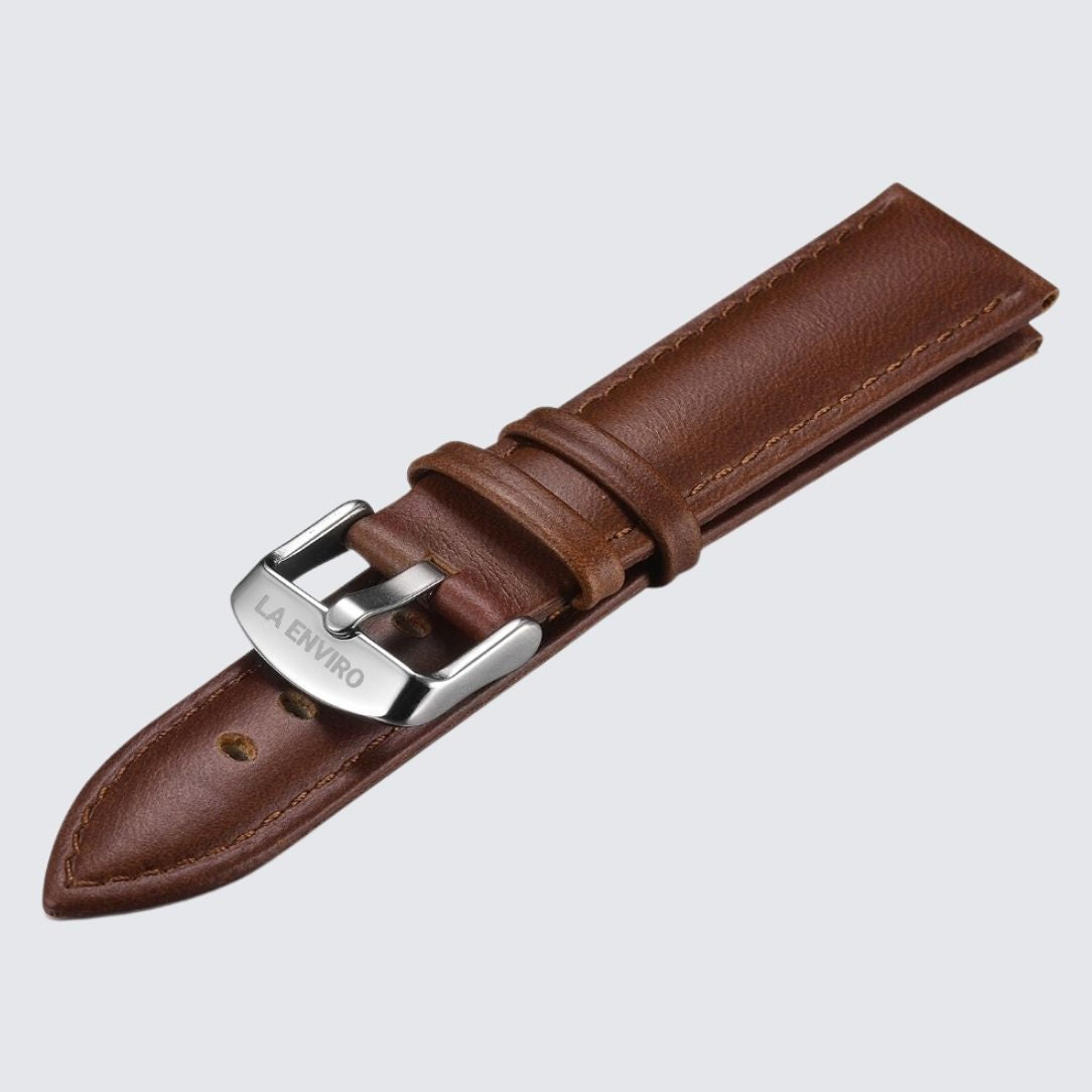 Brown Vegan Leather Strap | 20MM-2